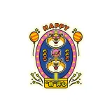 "Леопард" Счастливый-Вращающийся Магнит для холодильника