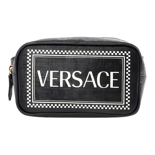 VERSACE Сумка через плечо из кожи поясная сумка женская черная