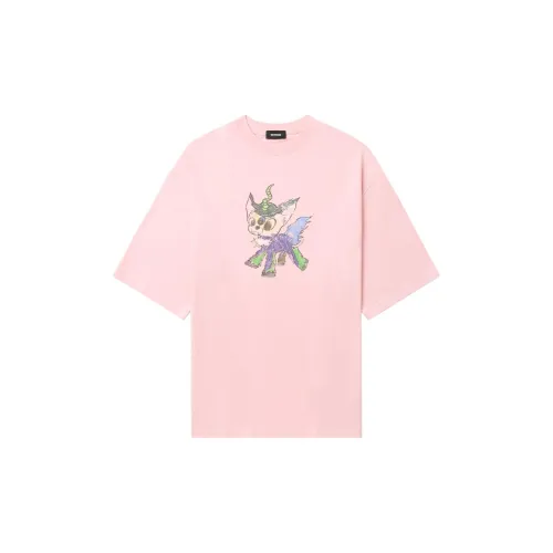 WE11DONE Розовая унисекс футболка