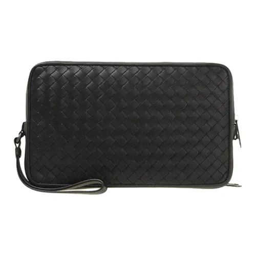 Bottega Veneta Кошелек из коровьей кожи клатч мужской черный