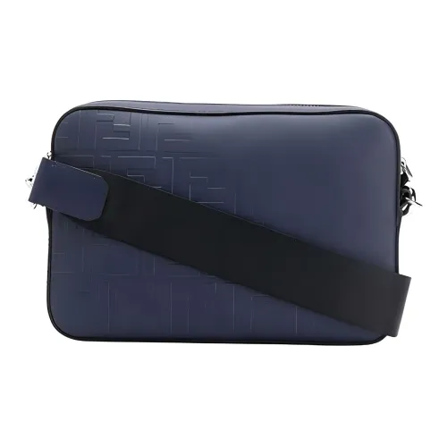 FENDI Кожа Camera Сумка Сумка через плечо Мужская Темно-синий Темно-синий