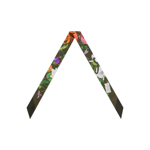 GUCCI Шелковые шарфы Женские Зеленый