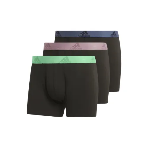 adidas Clothing 3 пачки синий + фиолетовый + зеленый мужские боксер-шорты