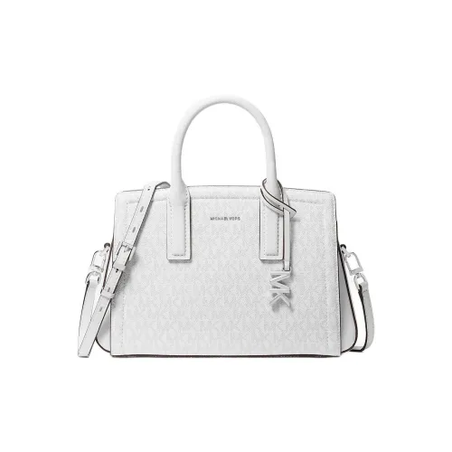 MICHAEL KORS Покрытый холст Сумка через плечо Сумка Маленькая Женская Белая