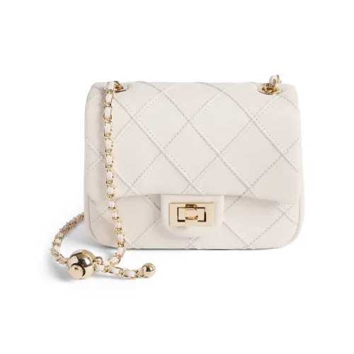 BELLE Искусственная кожа Пэчворк Сумка через плечо Женская Бежевая Черная