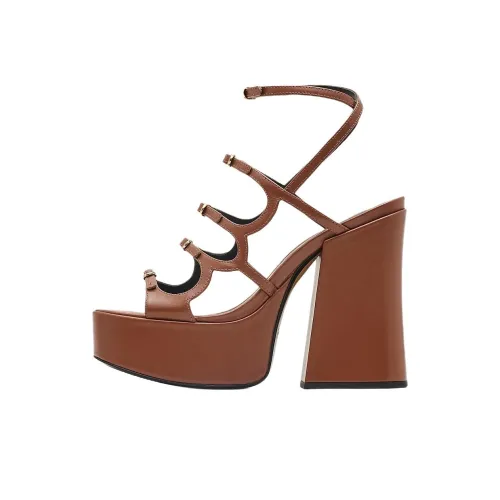 MARC JACOBS Kiki One Ремешок Сандалии 12,5 см Женские Коричневый