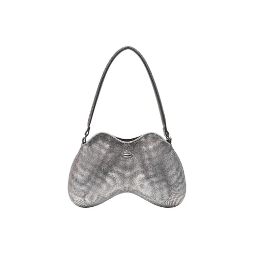 DIESEL Полиэстер Плечо Сумка Женская Серебряная