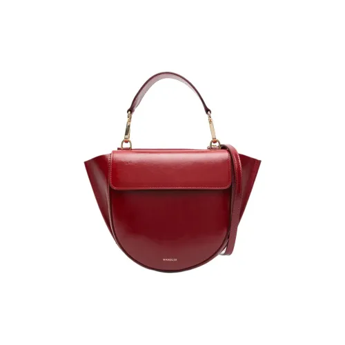 Wandler Кожа Одно плечо Сумка Мини Женская Вино Красный