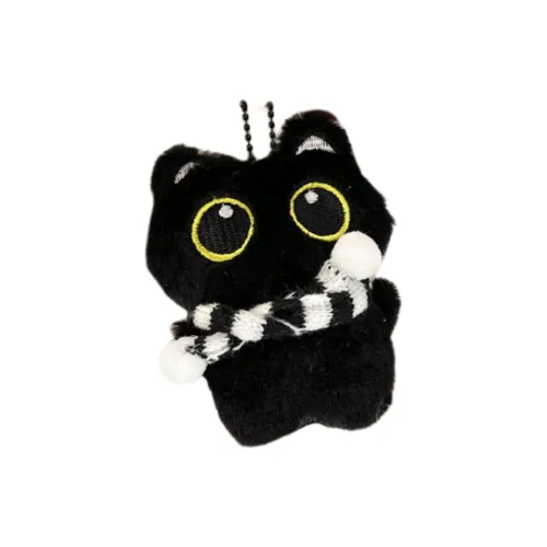 LEVENKENESS Little Черный Кот Плюшевая Кукла Плюшевый Брелок 10 см Высота