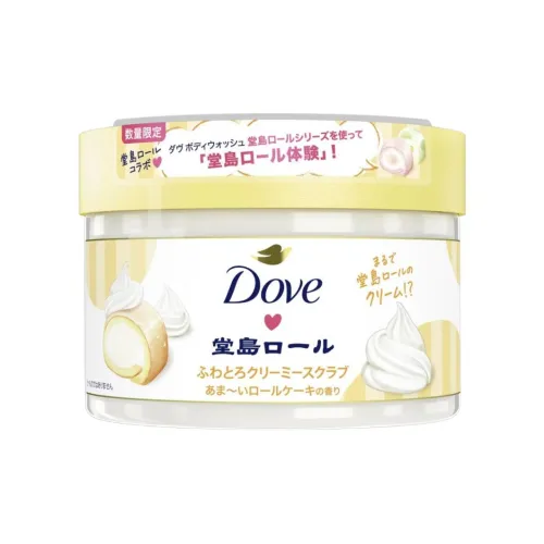 DOVE Кремовый Торт с вкусом Roll отшелушивающий скраб 298 г увлажняющий и гидратирующий отшелушивающий
