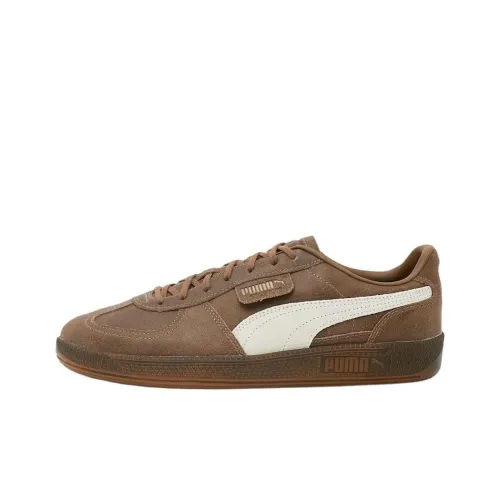 PUMA Palermo Скейтборд Кроссовки Низкие Коричневый/Белый Унисекс