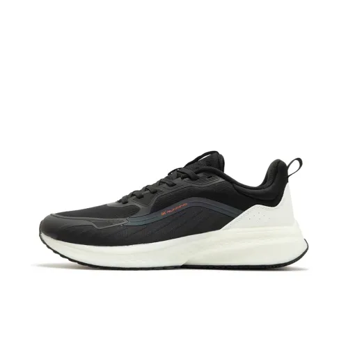 361° Амортизирующие подошва Резистентный Низкий Топ Повседневные Беговые кроссовки Мужские Черные