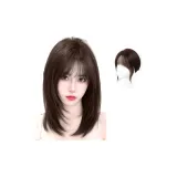 Удлиненная длина и количество [Мокко * Бахрома, стиль позиционирования] 35 см, смешанное волокно