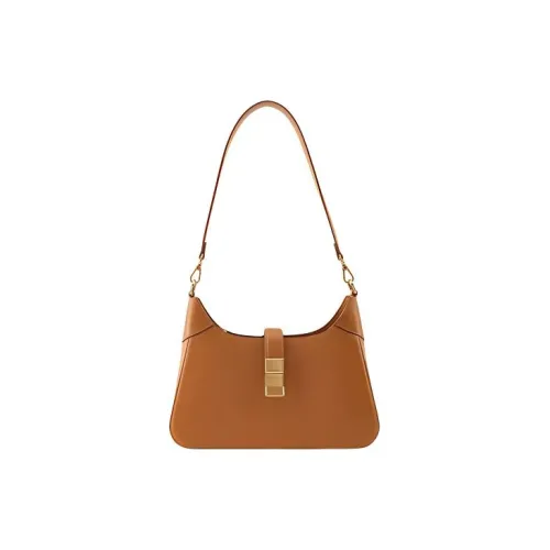 HONGU Коровья кожа Портативная Сумка через плечо Маленькая Женская Коричневая