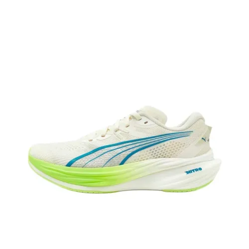 PUMA Deviate NITRO 3 Slip-resistant Abrasion-resistant Low Top Casual Running Sneakers Women's White