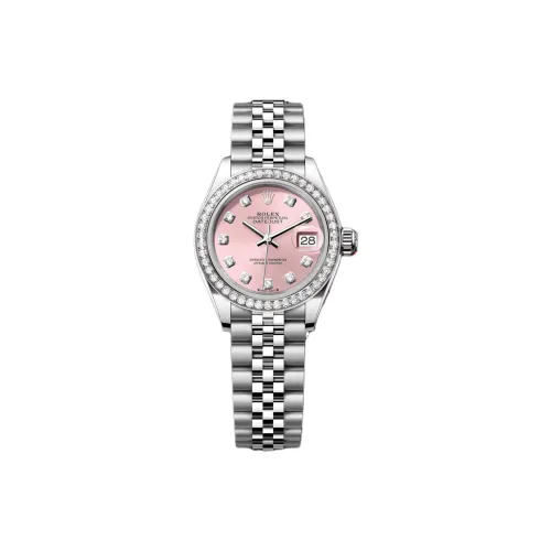 ROLEX Автоматический Механический Movement Женские Women's Apparel Log Series Часы 28 мм Розовые