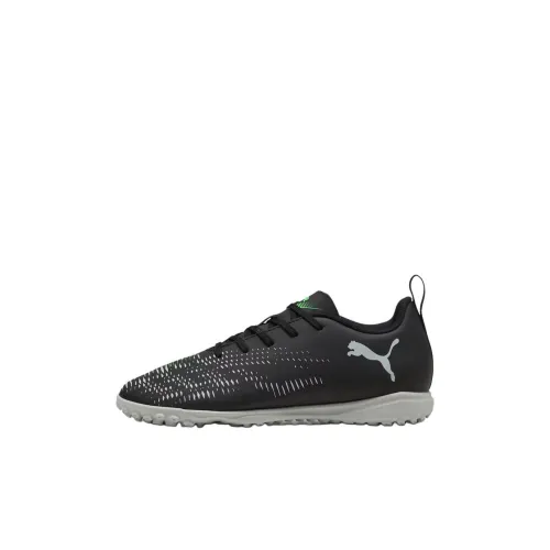 PUMA FUTURE 8Play Low Топ Детская футбольная обувь Черный Крутой Светло-Серый Неоново-Зеленый Детская
