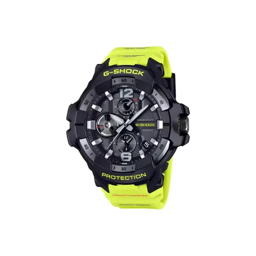 CASIO MASTER OF AIR Series Солнечный Механизм Резиновый Ремешок Часы Мужские Черный Циферблат