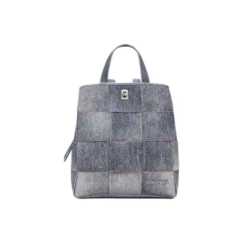 Desigual Полиуретан Рюкзак Большой Женские Джинсовый синий