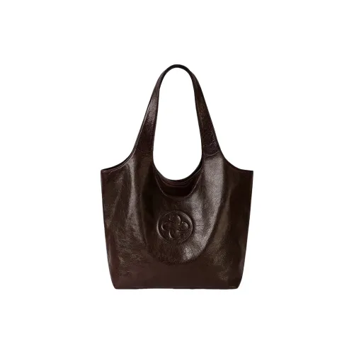 CASSILE Итальянская версия Импортированная овчина Кристальная овчина Мягкая сумка-тоут сумка через плечо Большая Женская Шоколад