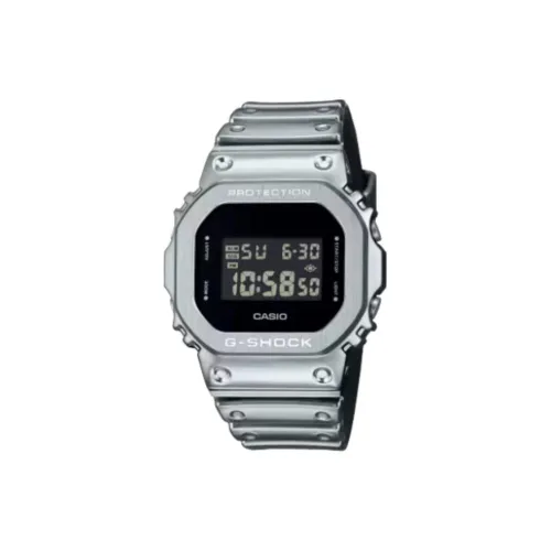 CASIO 5600 Collection Кварцевый механизм Смольный ремешок Часы 49,6 мм Унисекс Серый циферблат
