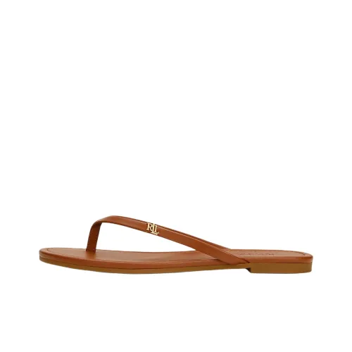 LAUREN RALPH LAUREN Шлепанцы Женские Коричневый