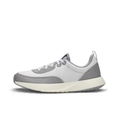 Allbirds Беговые кроссовки Низкий топ Средний серый, Светло-серый, Многоцветный белый Подкладочная ткань Мужской