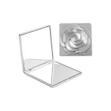 Одна боковая сторона увеличенная розовая серебряная