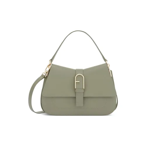 Furla Телячья кожа Сумка через плечо Сумка среднего размера Женская Зеленая