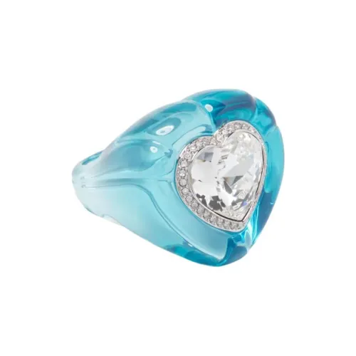 Swarovski Пластик Кристалл Swarovski Кольца Женские Синий