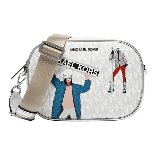 MICHAEL KORS Jet Set Искусственная кожа Camera Сумка Сумка через плечо Женская Белая