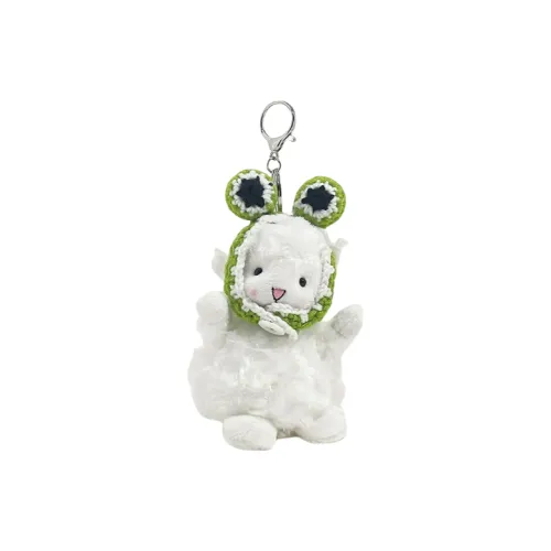 LEVENKENESS Мягкий Puff Lamb WEARING Шапки Кепки Рюкзак Украшение Куклы Плюшевый Брелок 10 см Высота