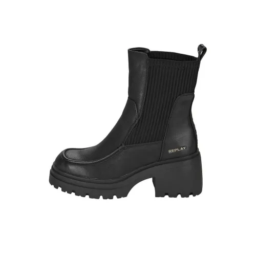 REPLAY MARTY Moc Челси 8 см Женские Черный