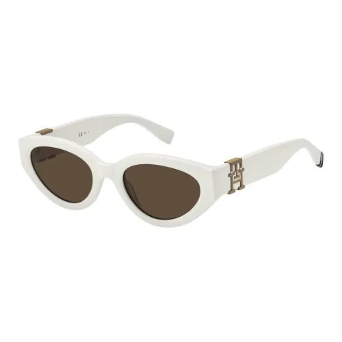 Tommy Hilfiger Пластик OVAL SUNGLASSES Женские Белые