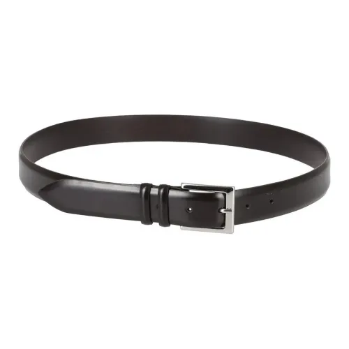 ORCIANI Телячья кожа кожаные ремни мужской черный ширина 3 см