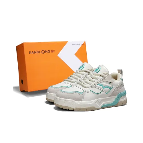 KANGLONG Скейтборд Кроссовки Низкие Бело-Зеленые [Дизайнерская Серия] Мужские