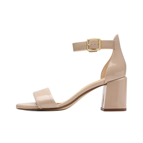 Clarks Ezoria Mae One Ремешок Сандалии 7 см Женские Бежевые