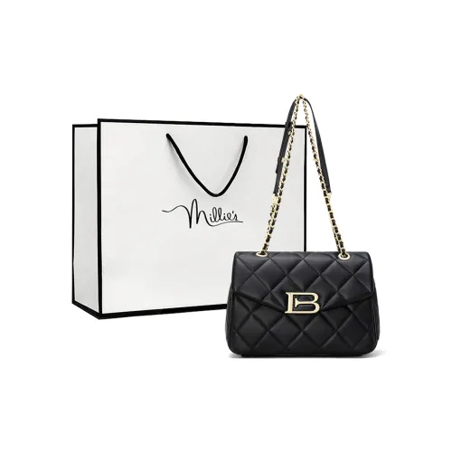 MILLIE'S Сумка через плечо из коровьей кожи сумка на плечо женская черная экрю