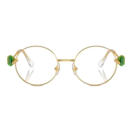 Swarovski Металл Круглые Оправы для очков Женские Золотые