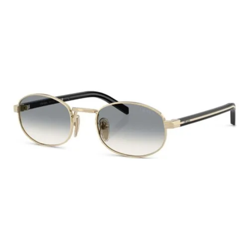 PRADA Металл OVAL SUNGLASSES Женские Золотой
