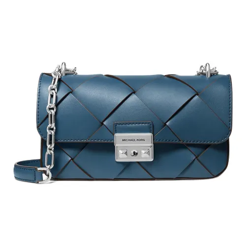 MICHAEL KORS Tribeca Кожаная Сумка через плечо Сумка на плечо Стандартная Женская Синяя