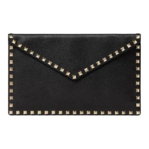 Valentino Rockstud Телячья кожа Клатч Женские Черный