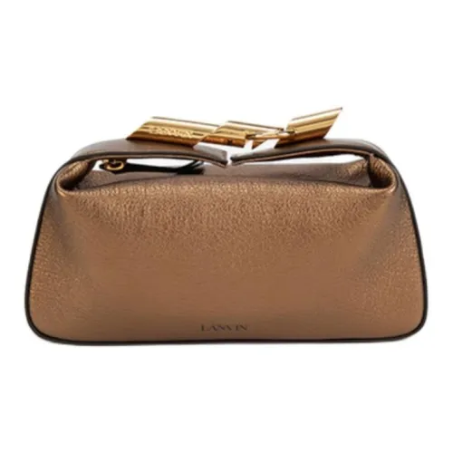 Lanvin Sequence Коровья кожа Сумка через плечо Маленькая женская сумка цвет бронза