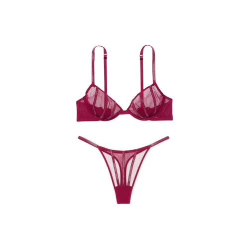 Victoria's Secret Комплект нижнего белья для женщин красный