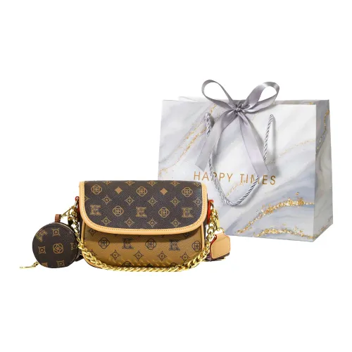 Miss Angel ПУ (полиуретан) Сумка через плечо Сумка на плечо Женская Абрикос Коричневый