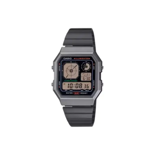 CASIO Classic Collection Кварцевый механизм нержавеющая сталь ремешок унисекс черный циферблат