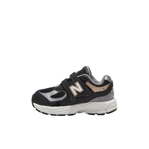 New Balance NB 2002 Low Топ Детские беговые кроссовки Черный Children Aged 3-7 лет