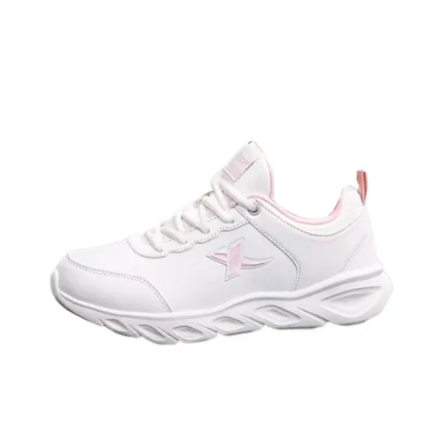 XTEP Амортизация Легкий Низкий Топ Повседневные Беговые Кроссовки Женские Сливочно-Пудровый