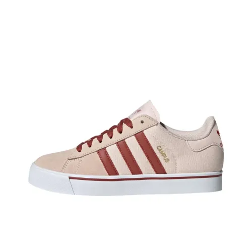 Adidas Originals Campus Slip-Resistant Abrasion-Resistant Low-Top Skateboard Shoes Unisex Beige Red Adidas Originals Campus Slip-Resistant Abrasion-Resistant Низкие Кроссовки для Скейтбординга Унисекс Бежевый Красный