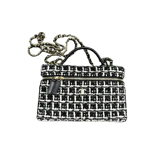 CHANEL Твидовая сумка через плечо сумка для женщин черная